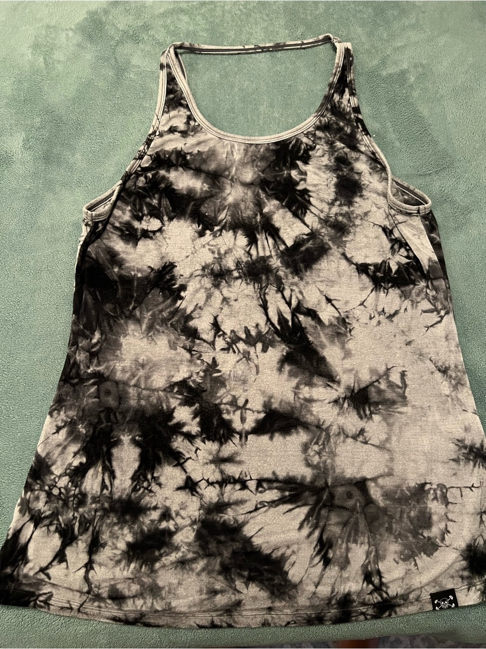 Constantly Varied Gear Black & Gray Tie-Dye BacklessTank